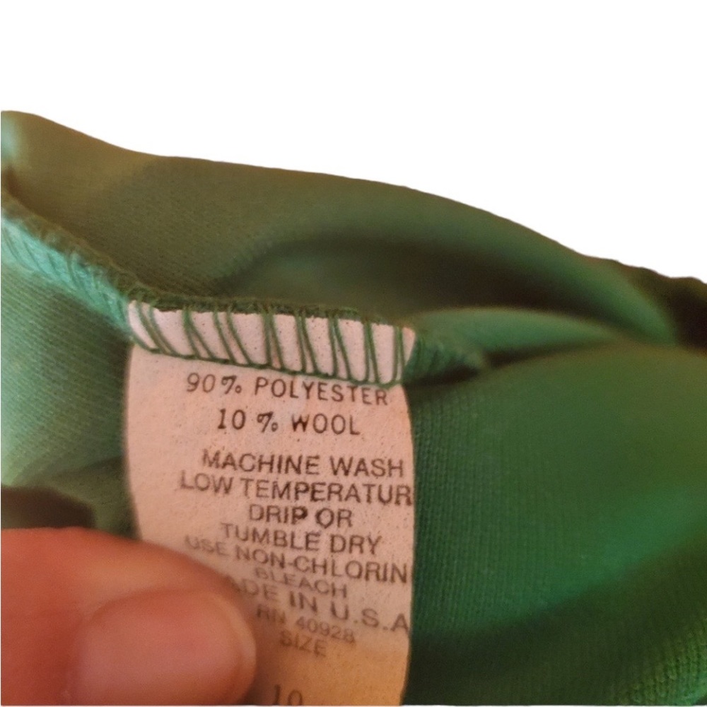 1980s‎ Pablo Collection Green Skirt Suit Set - Picture 8 of 8